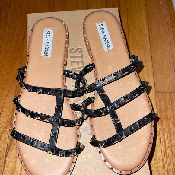 Black  Steven madden Sandals - Picture 1 of 4